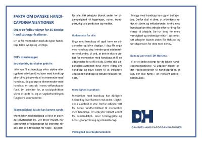 Fakta om Danske Handicaporganisationer