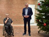 Formanden Jens Petersen og Borgmesteren byder velkommen til Handicapprisoverrækkelse 2021