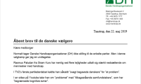Billede af det åbne brev til danske vælgere om Rasmus Paludan