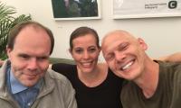 Selfie med Thorkild Olesen, Mai Mercado og Jim Lyngvild