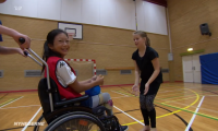 TV 2-indslag fra Byskovskolen, hvor elever med handicap er med i idrætstimerne