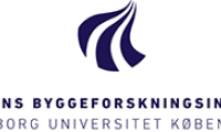 Blåt logo med teksten "Statens byggeforskningsinstitut - Aalborg Universitet København"